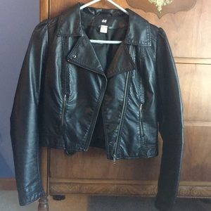 H&M faux leather jacket